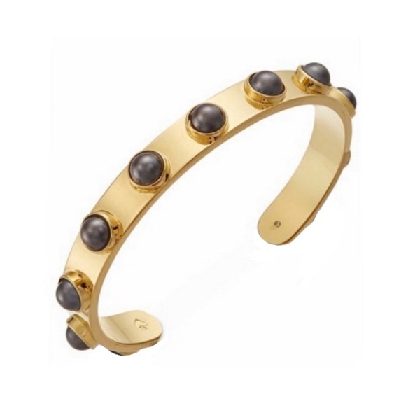 KATE SPADE • Charcoal Tag Along Cuff Bracelet - Picture 5 of 7